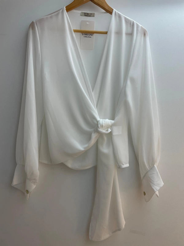 White unique blouse