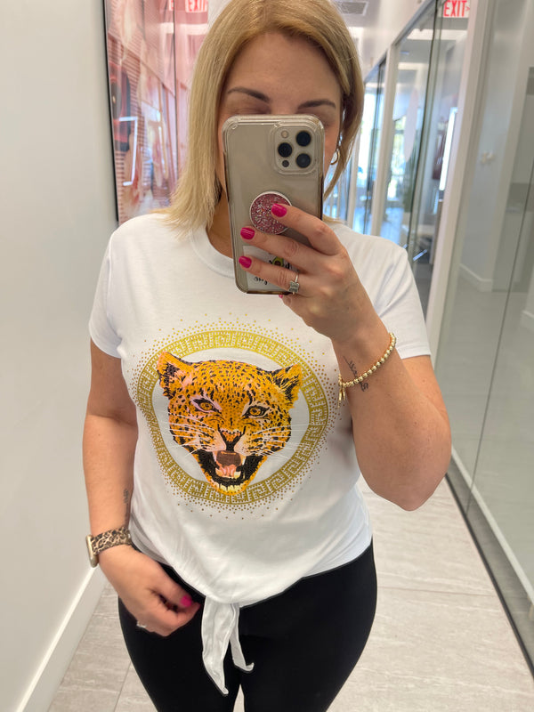 Tiger graphic shirt White